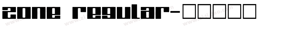 Zone Regular字体转换